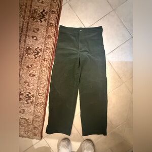 Everlane Green Cord Dark Green Casual Pants